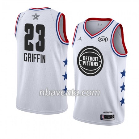 Camiseta Hombre Detroit Pistons Blake Griffin 23 2019 All-Star Jordan Brand Blanco Swingman